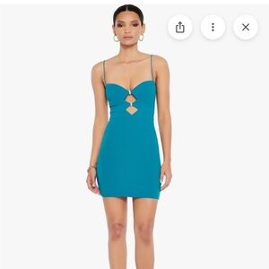 Nookie Topaz Blue Mini Dress